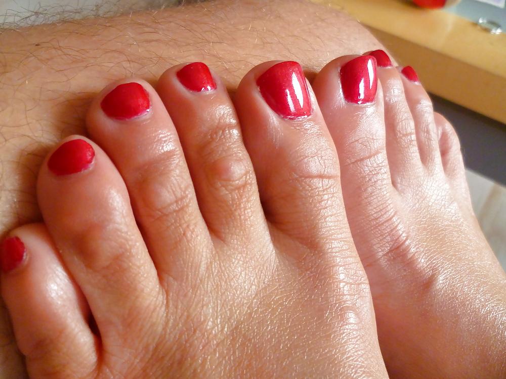 22P Red nails great sex