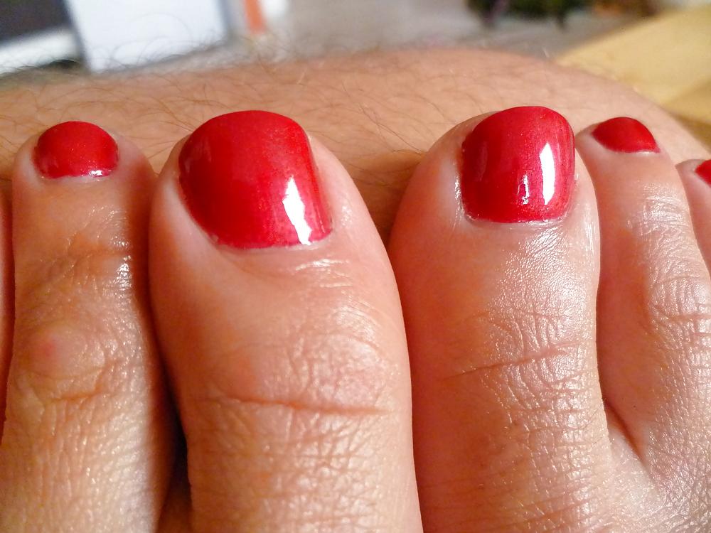 22P Red nails great sex