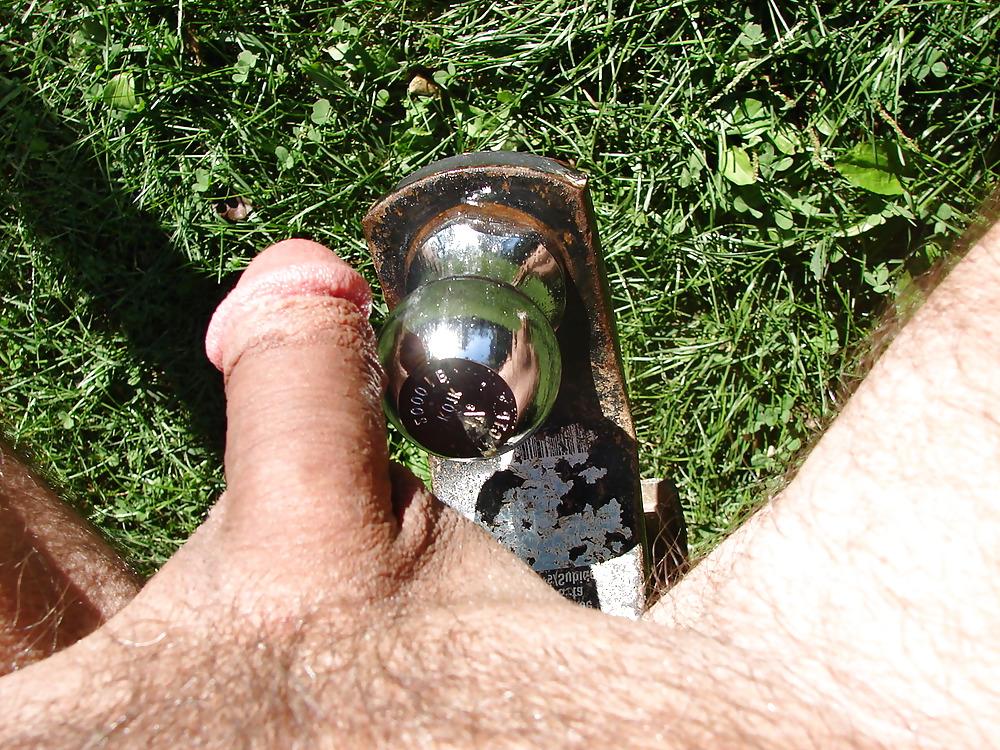 6P A boy and his trailer hitch are seldom parted