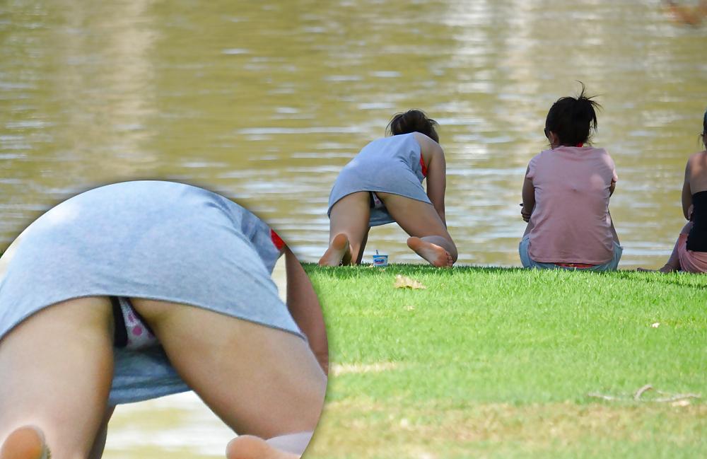 14P Mostrando la tanguita en el parque