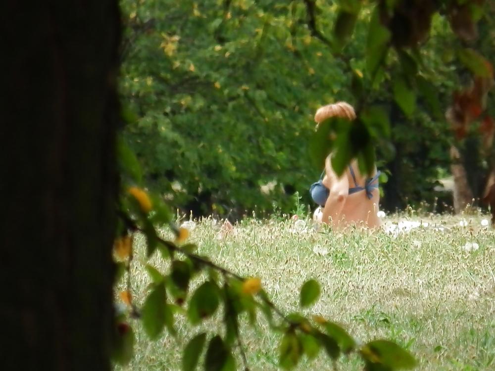 25P Grandmothet to sunbathe in the park II.