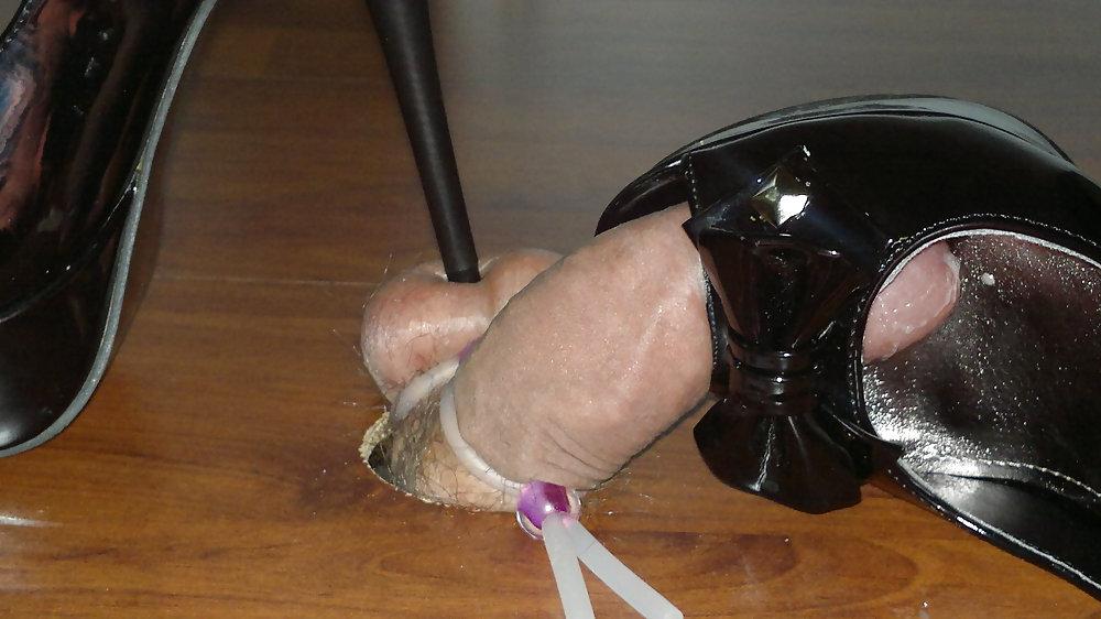 20P SHOES HIGH HEELS TRAMPLE MY COCK
