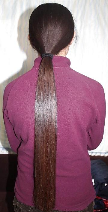 6P My long hair
