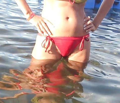 13P Russian girl red panty