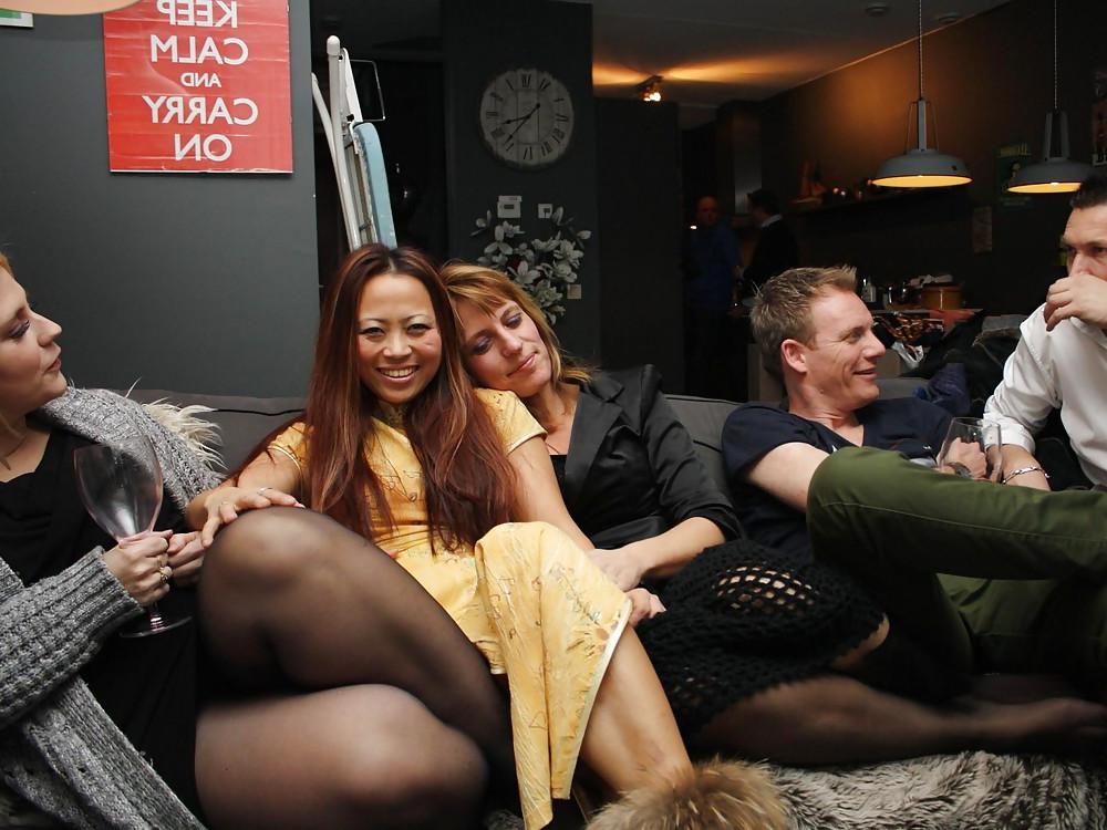 20P Dutch mature mom Barbara has party with friends in Nylon