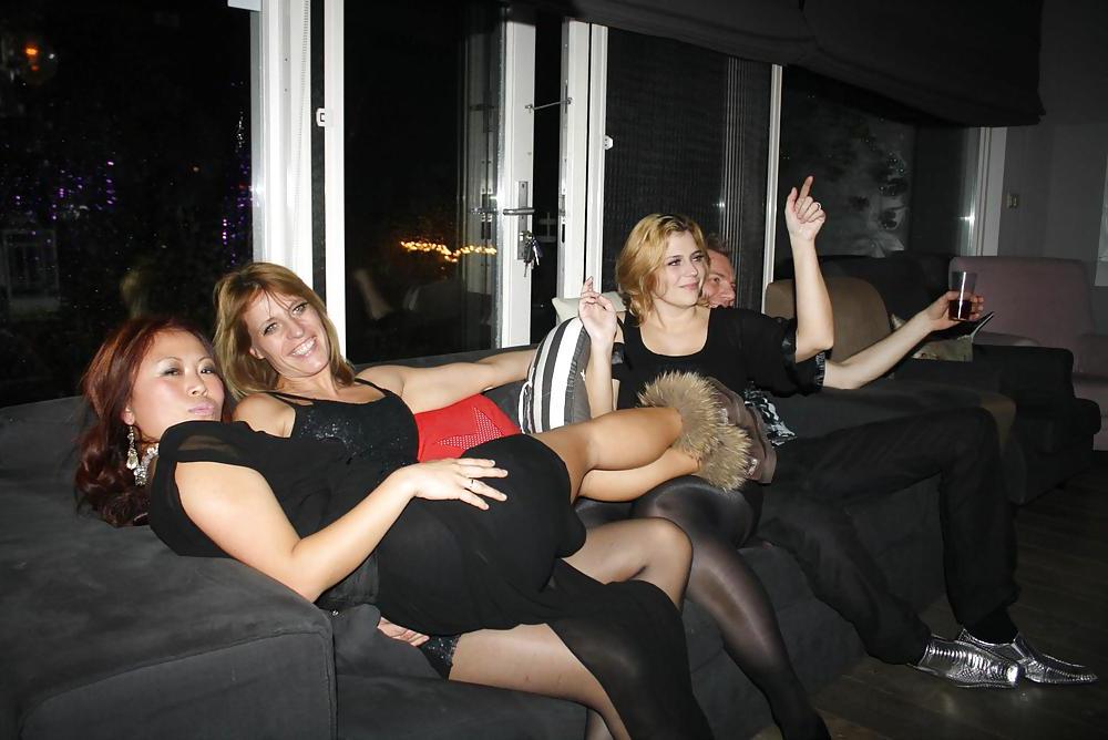 20P Dutch mature mom Barbara has party with friends in Nylon
