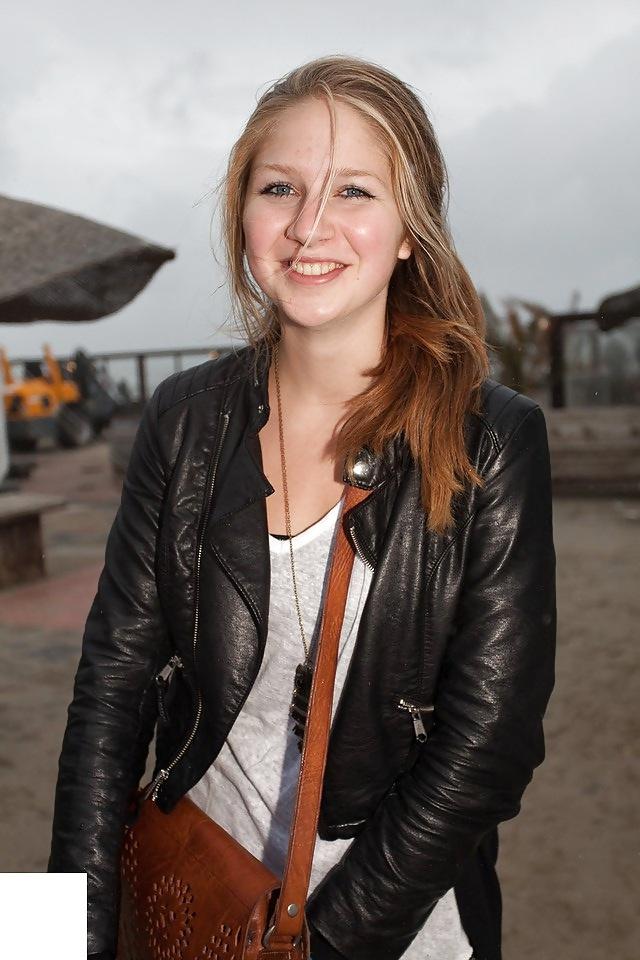 25P Dutch Teens in Leather Jackets