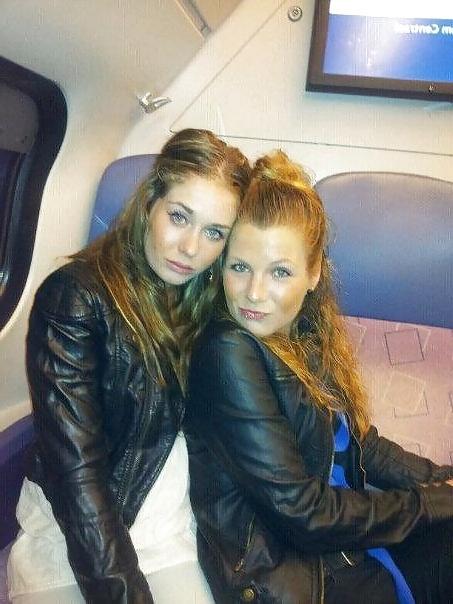 25P Dutch Teens in Leather Jackets