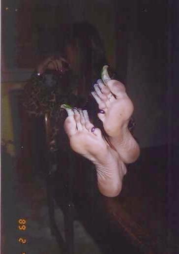 25P White chicks with long nails and long toenails Part 2