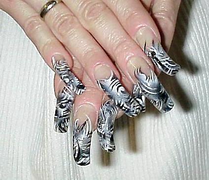 25P White chicks with long nails and long toenails Part 2