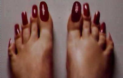 25P White chicks with long nails and long toenails Part 2