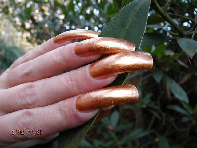 25P White chicks with long nails and long toenails Part 2