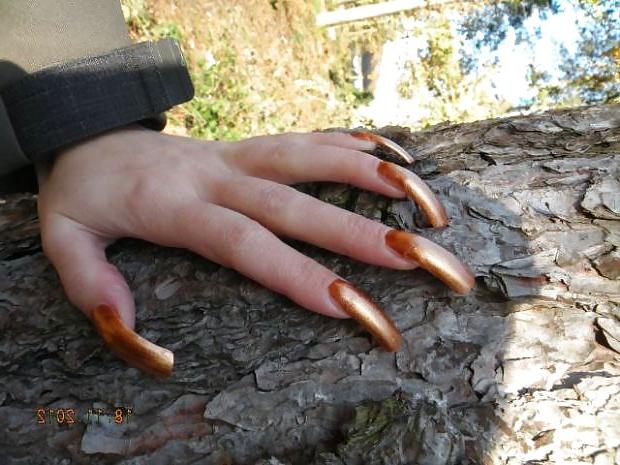 25P White chicks with long nails and long toenails Part 2