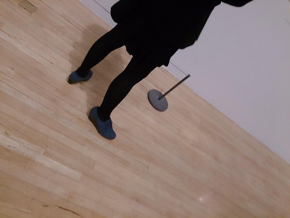 25P Candid legs and stockings pantyhose from London
