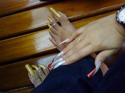 25P Beautiful long toenails