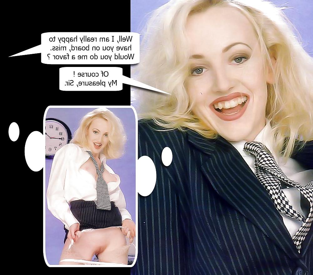 25P Office caption sluts. The final gallery.