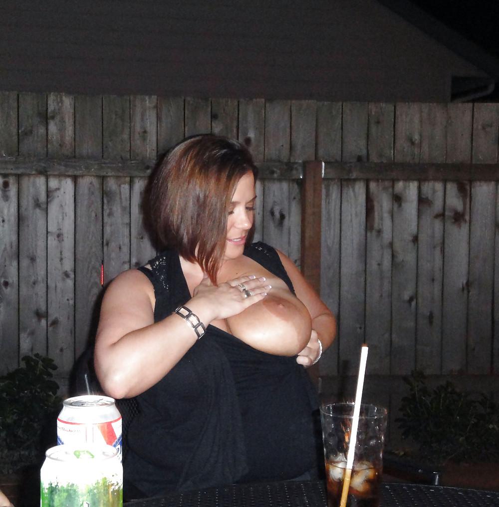 12P Sexy Friend Flashing Her Big Tits