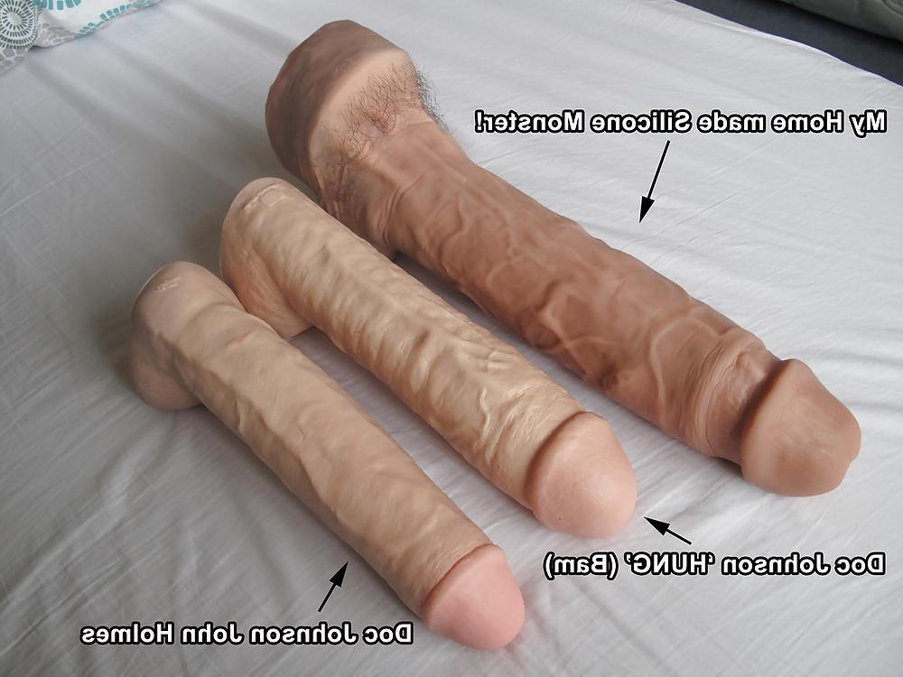 4P Home made dildo size comparisons