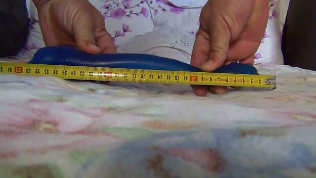 6P Mary 30 cm long dildo in her asshole
