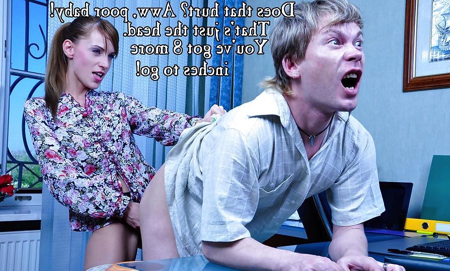 21P Caption Blackmail Strapon