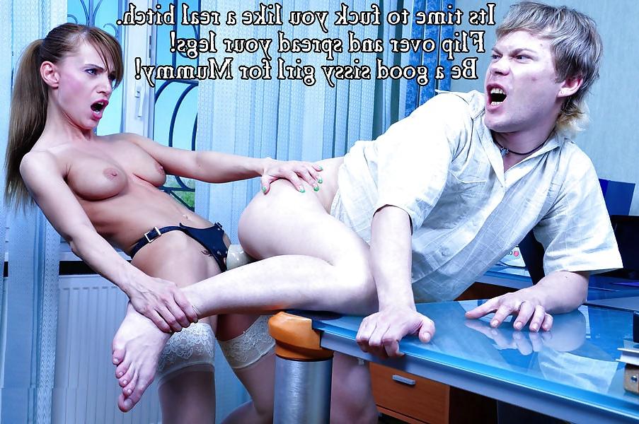21P Caption Blackmail Strapon