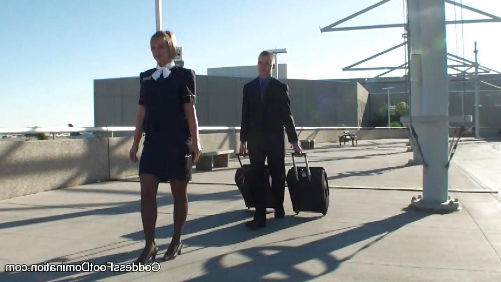 15P Foot Fetish - Flight Attendants Little Black Book