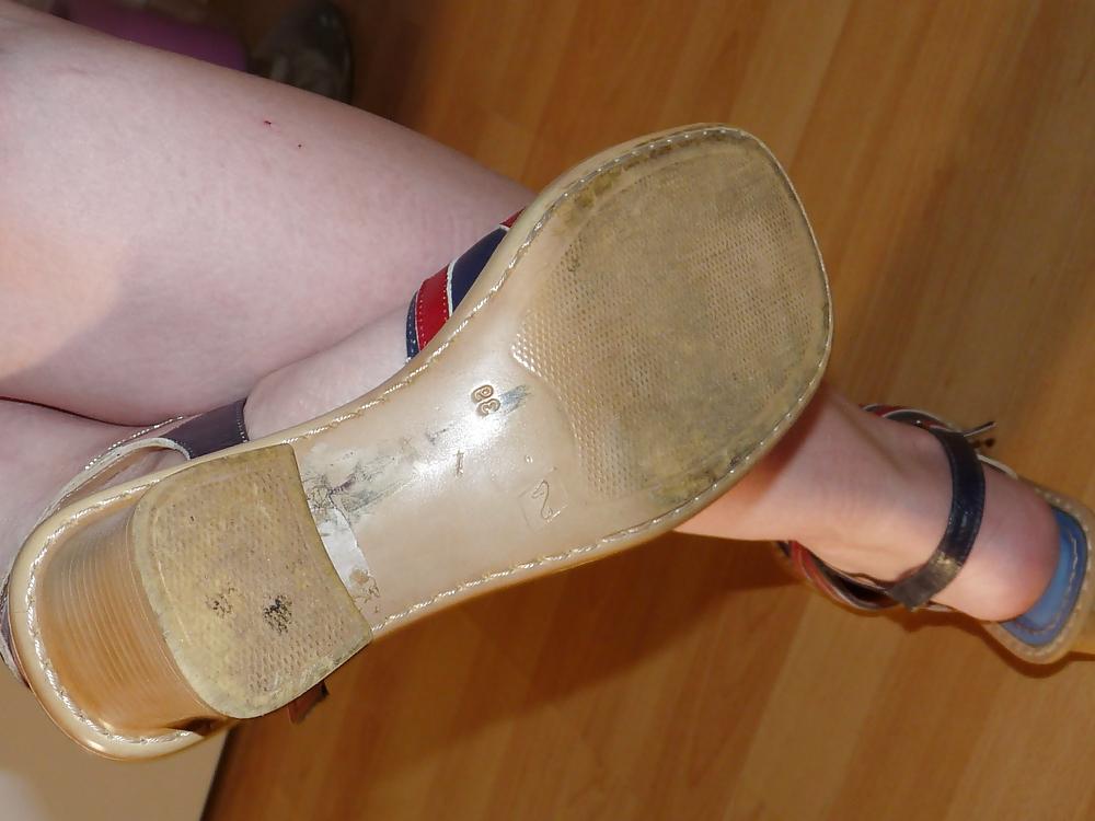 21P Wifes sandals wedges heels pink nails