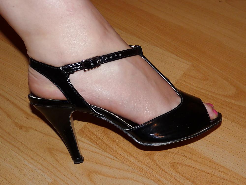 21P Wifes sandals wedges heels pink nails