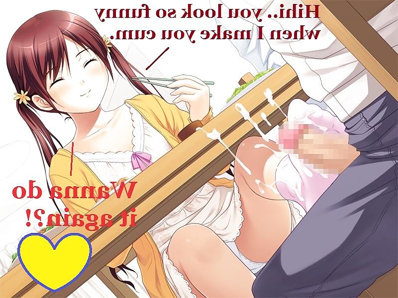 25P Hentai with Captions 3! Theme: Horny under the table.