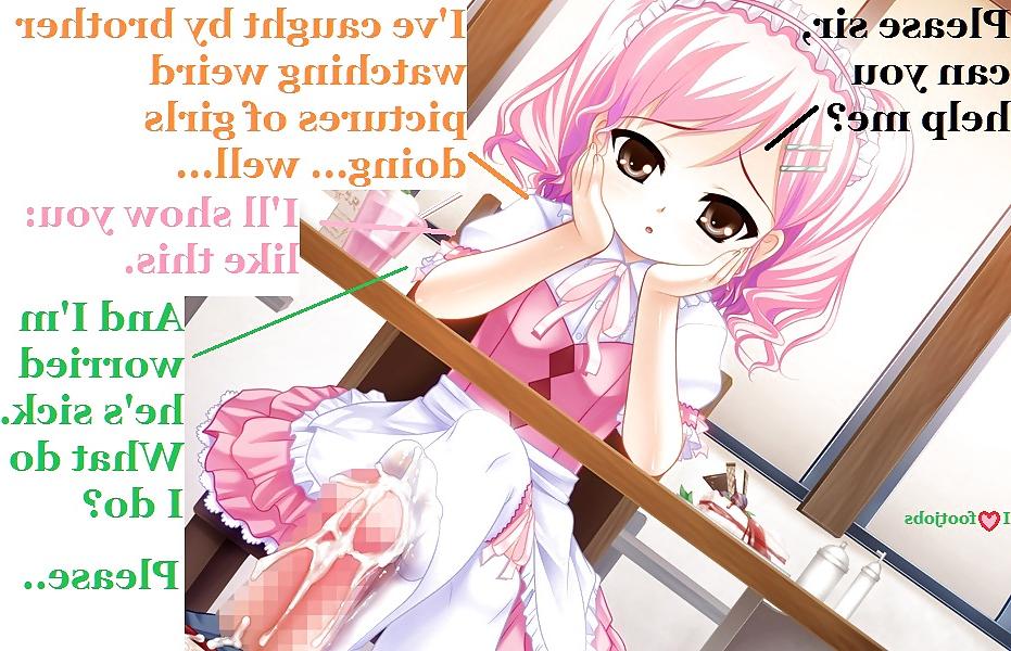 25P Hentai with Captions 3! Theme: Horny under the table.