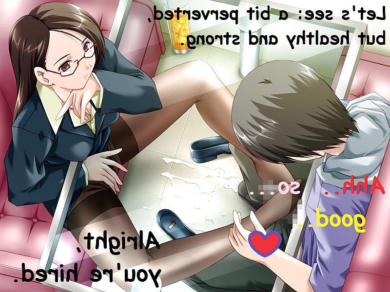 25P Hentai with Captions 3! Theme: Horny under the table.