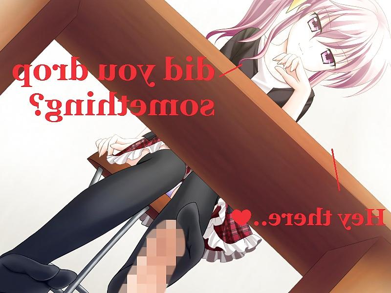 25P Hentai with Captions 3! Theme: Horny under the table.