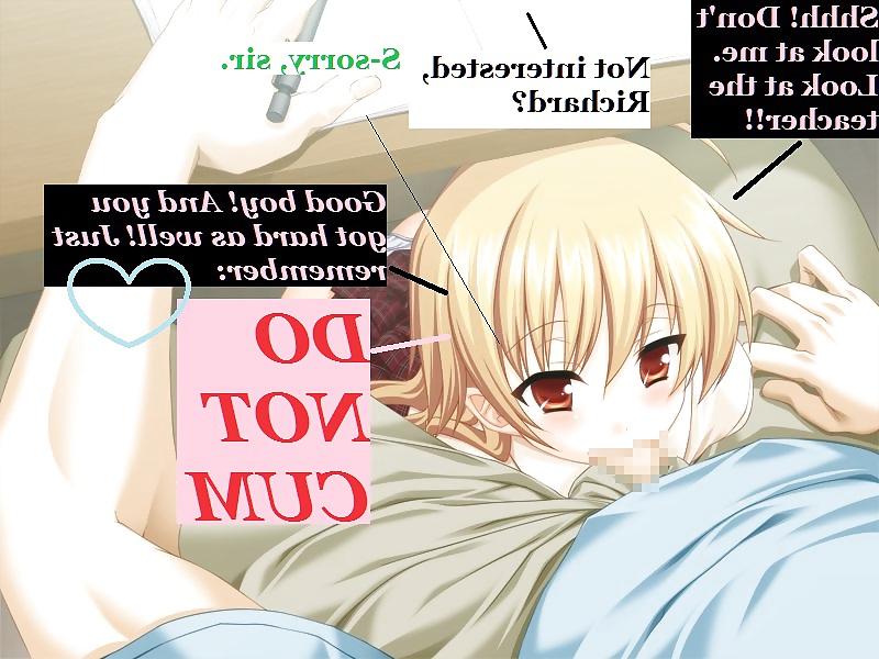 25P Hentai with Captions 3! Theme: Horny under the table.