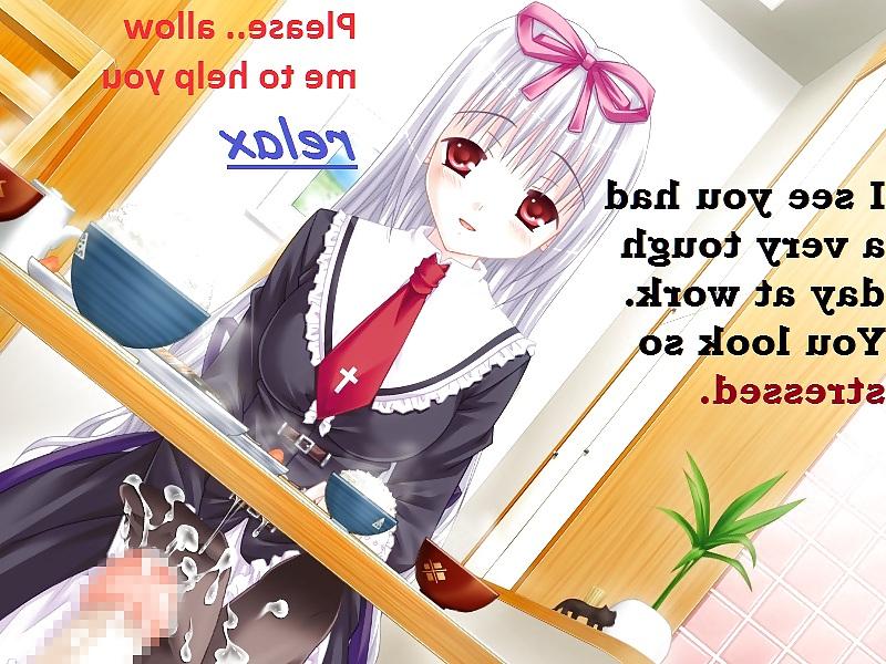 25P Hentai with Captions 3! Theme: Horny under the table.