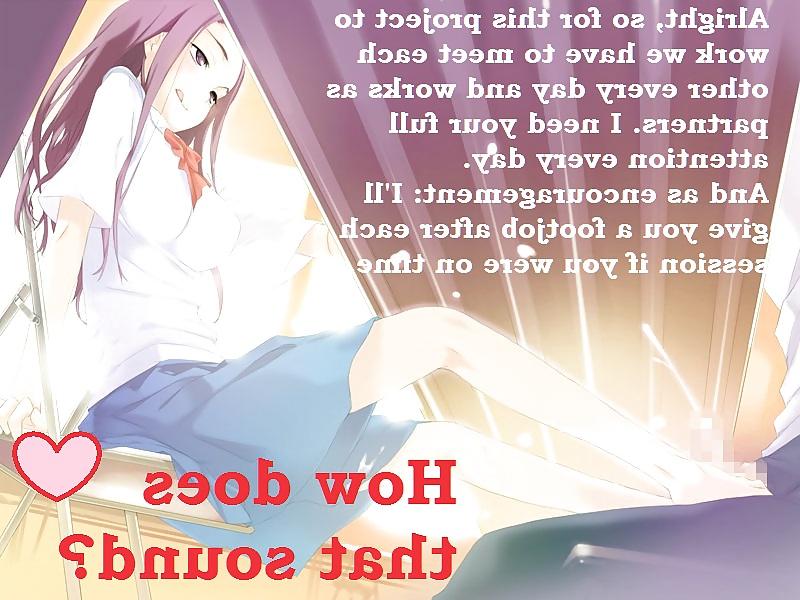 25P Hentai with Captions 3! Theme: Horny under the table.