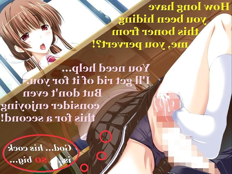 25P Hentai with Captions 3! Theme: Horny under the table.