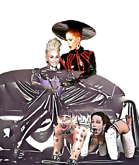 25P Miley and Antoniette Femdoms with Slaves 