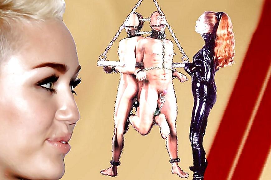25P Miley and Antoniette Femdoms with Slaves 