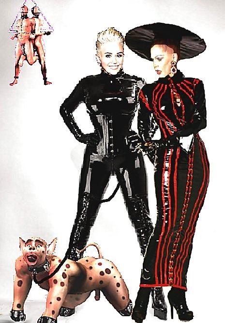 25P Miley and Antoniette Femdoms with Slaves 