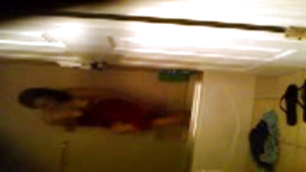 13P Melina taking a shower hidden cam
