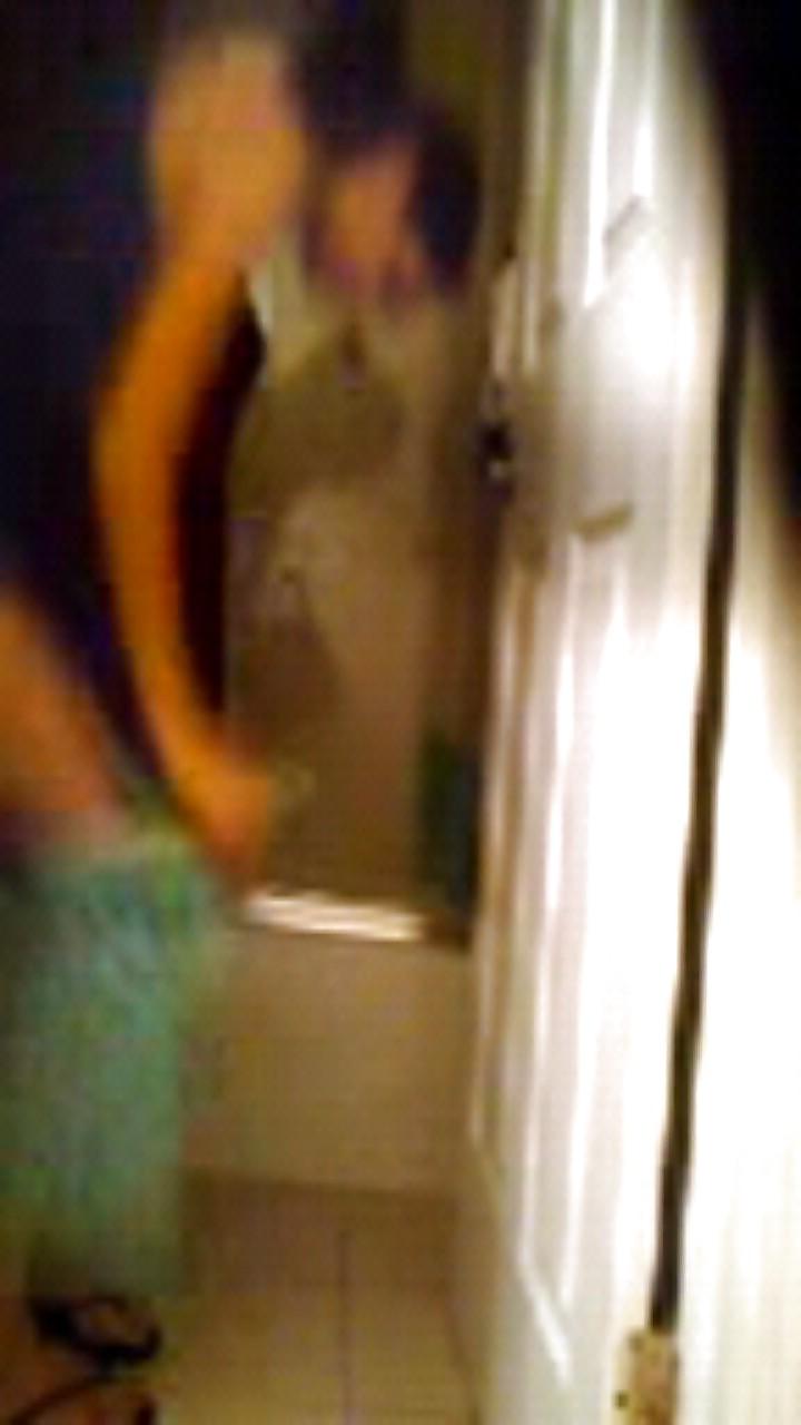 13P Melina taking a shower hidden cam