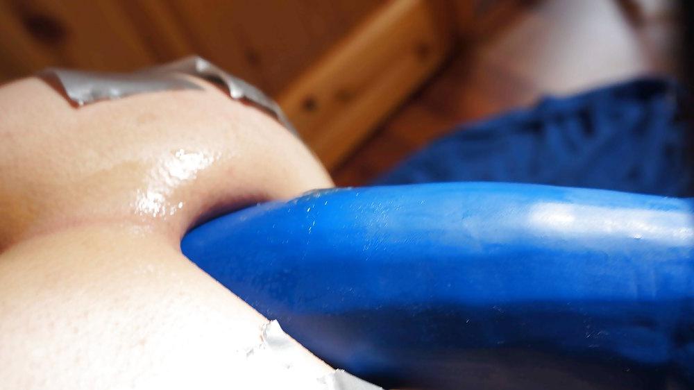 15P My first dildo 6,5cm fucking my gaping asshole 1 april 2013