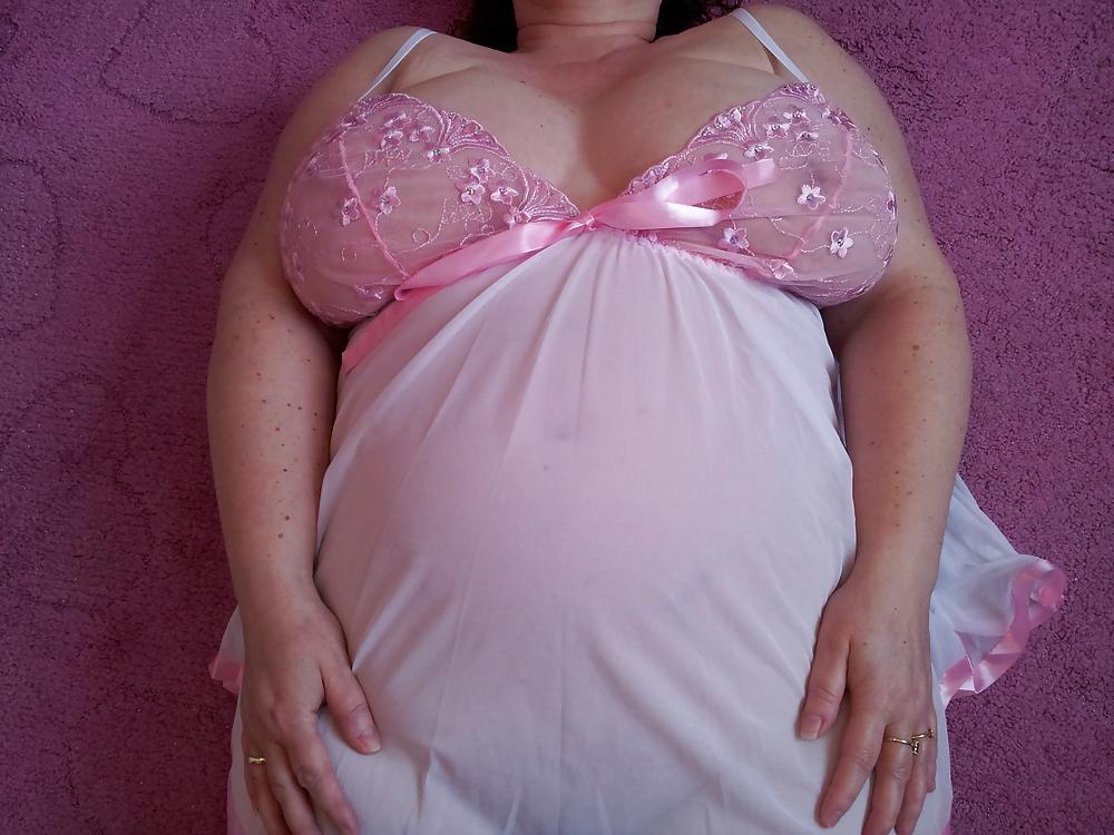 9P White and pink baby doll nightie part 1