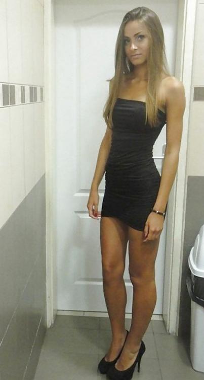 25P Tight dresses, short skirts and long legs!