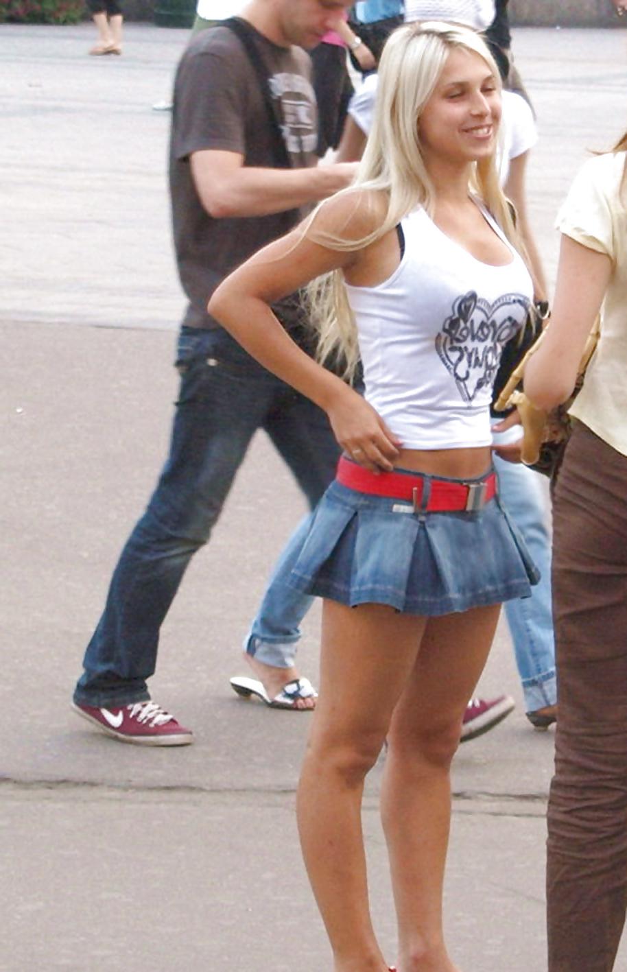 25P In The Streets 106 - Long Legs on Sexy Blondes