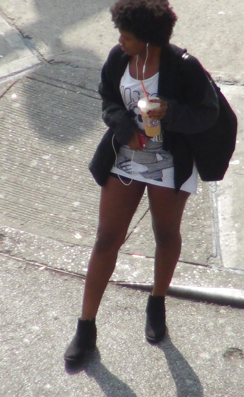 8P New York Street Girls Long Legs Miniskirt