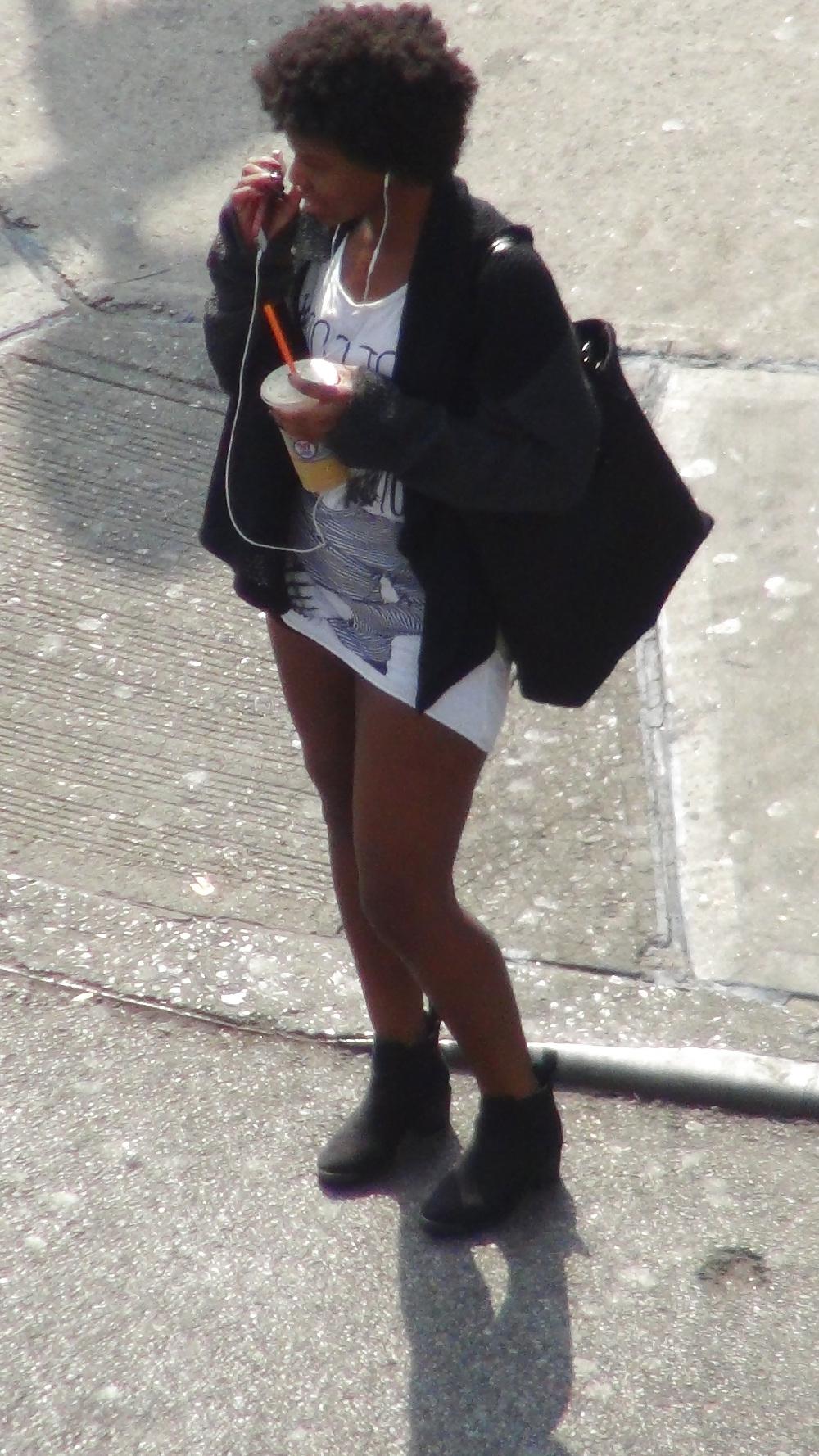 8P New York Street Girls Long Legs Miniskirt