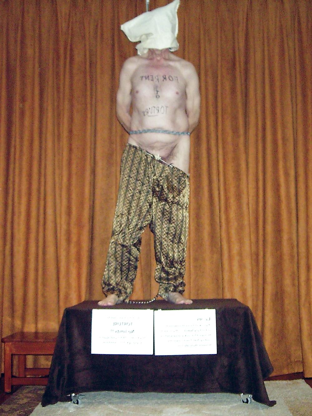 25P Naked male slave for rent. 