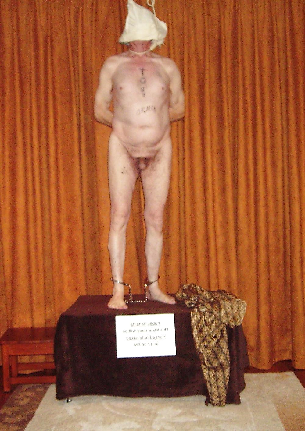 25P Naked male slave for rent. 