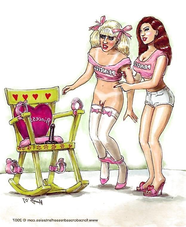 25P Feminization and sissy toons III